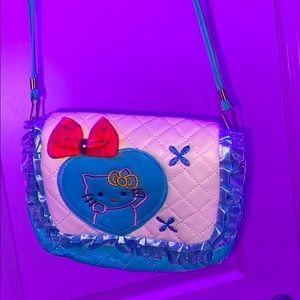 Blue/pink hello kitty Purse